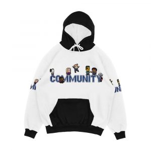 Community Logo With Characters Men's All-Over-Print Hoodie