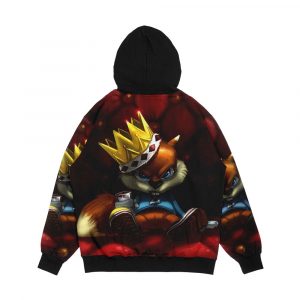 Alternative view of Conker Men's All-Over-Print Hoodie