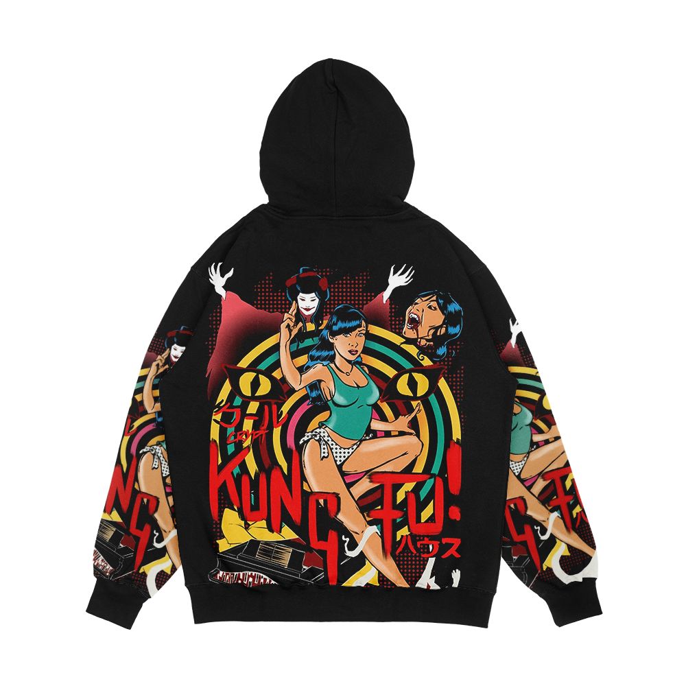 Cool Kung Fu House Hausu 1977 Men's All-Over-Print Hoodie - Image 2