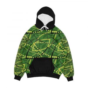 Copy Of The Classic Seat Fabric Found On Melbourne Metro Trams And Trains Men's All-Over-Print Hoodie