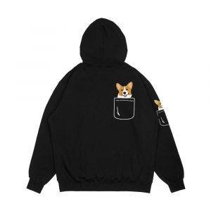 Alternative view of Corgi In Pocket Funny Cute Puppy Big Happy Smile Men's All-Over-Print Hoodie