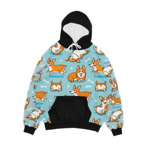 Corgi Men's All-Over-Print Hoodie