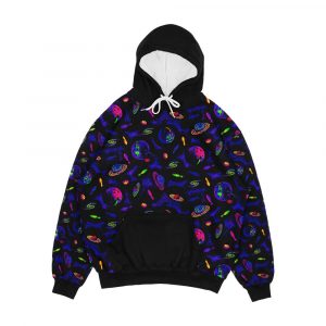 Cosmic Bowling Carpet Men's All-Over-Print Hoodie