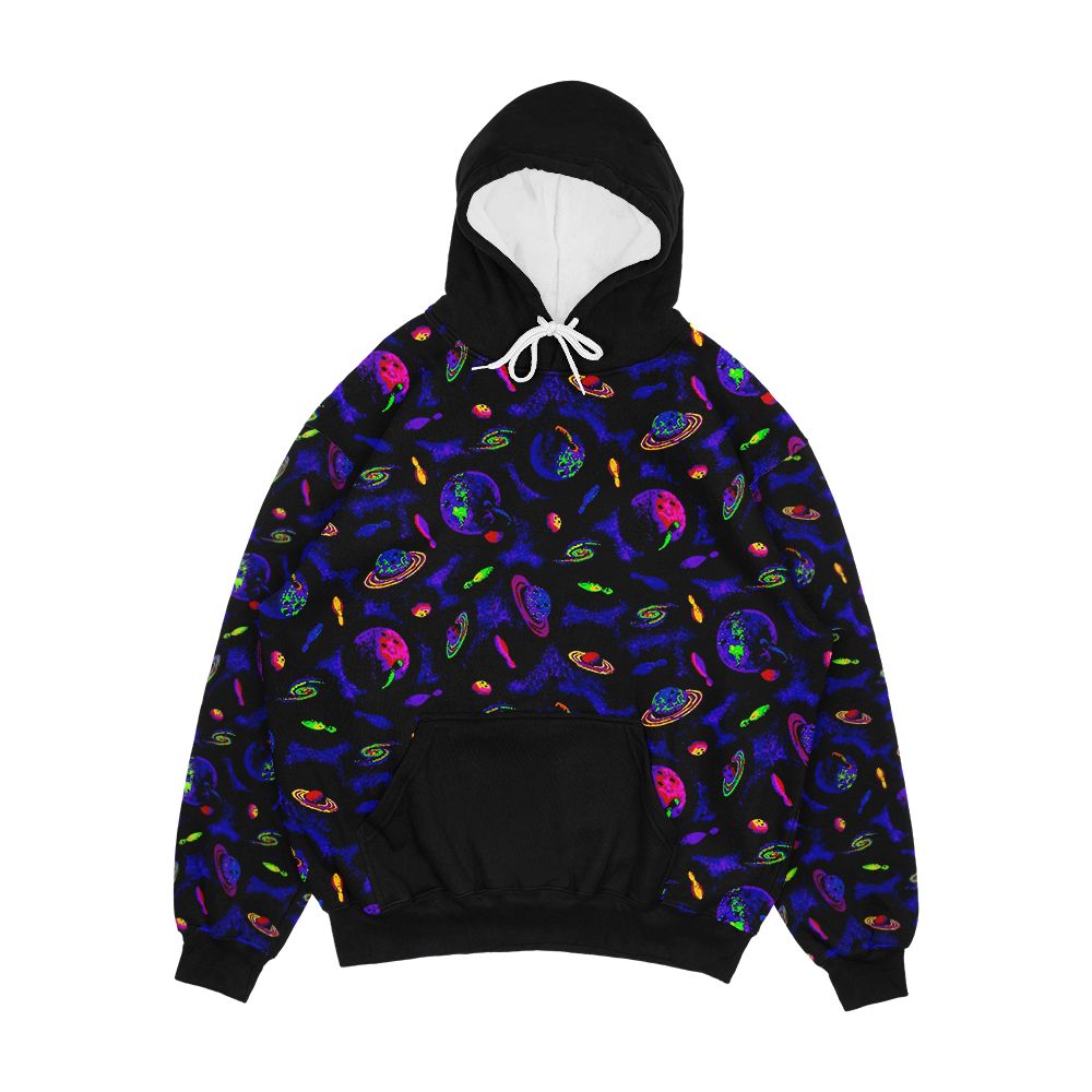 Cosmic Bowling Carpet Men's All-Over-Print Hoodie