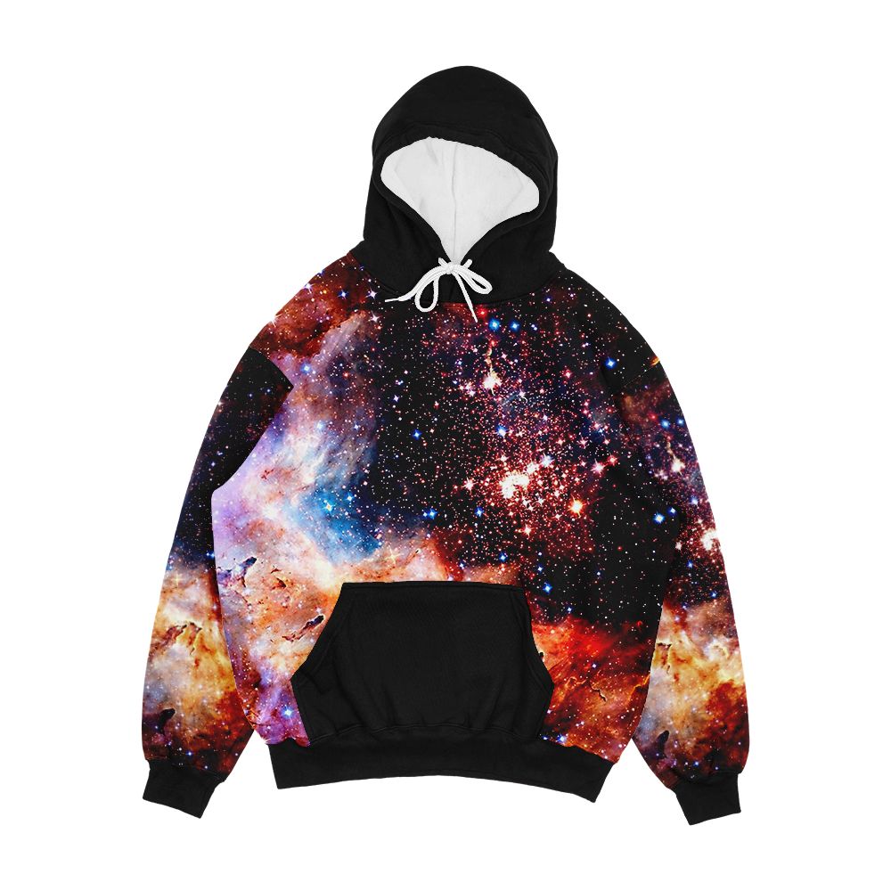 Cosmic Connection Galaxy Space Nebula Stars Planet Universe Men's All-Over-Print Hoodie