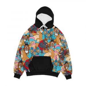Country Bear Jamboree Pattern Men's All-Over-Print Hoodie
