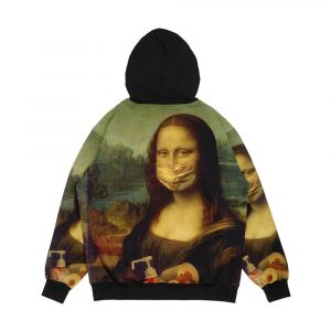 Alternative view of Covid 19 Epidemic Comic By Mona Lisa Men's All-Over-Print Hoodie