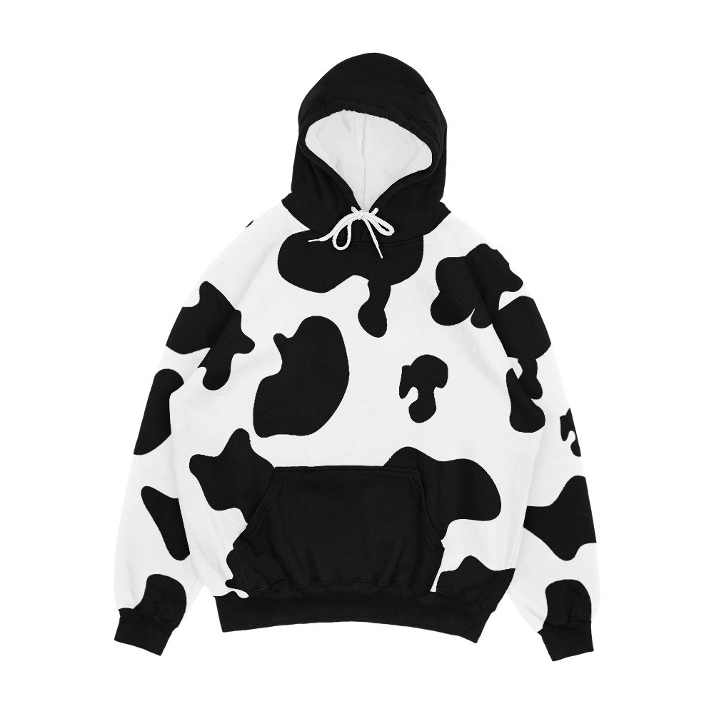 Cow Pattern Spots Animal Print Men's All-Over-Print Hoodie