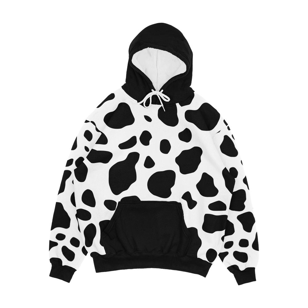 Cow Print Men's All-Over-Print Hoodie