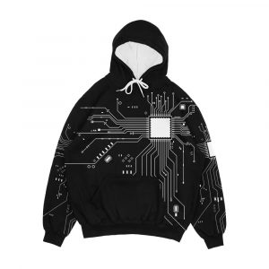 Cpu Processor Circuit Diagram Men's All-Over-Print Hoodie