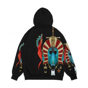 Alternative view of Craftworld Eldar Autarch Heraldry Sigil Crest Men's All-Over-Print Hoodie