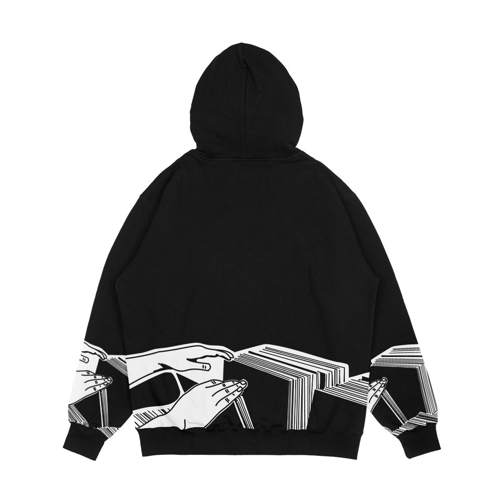 Crate Digger Vinyl Records Men's All-Over-Print Hoodie - Image 2