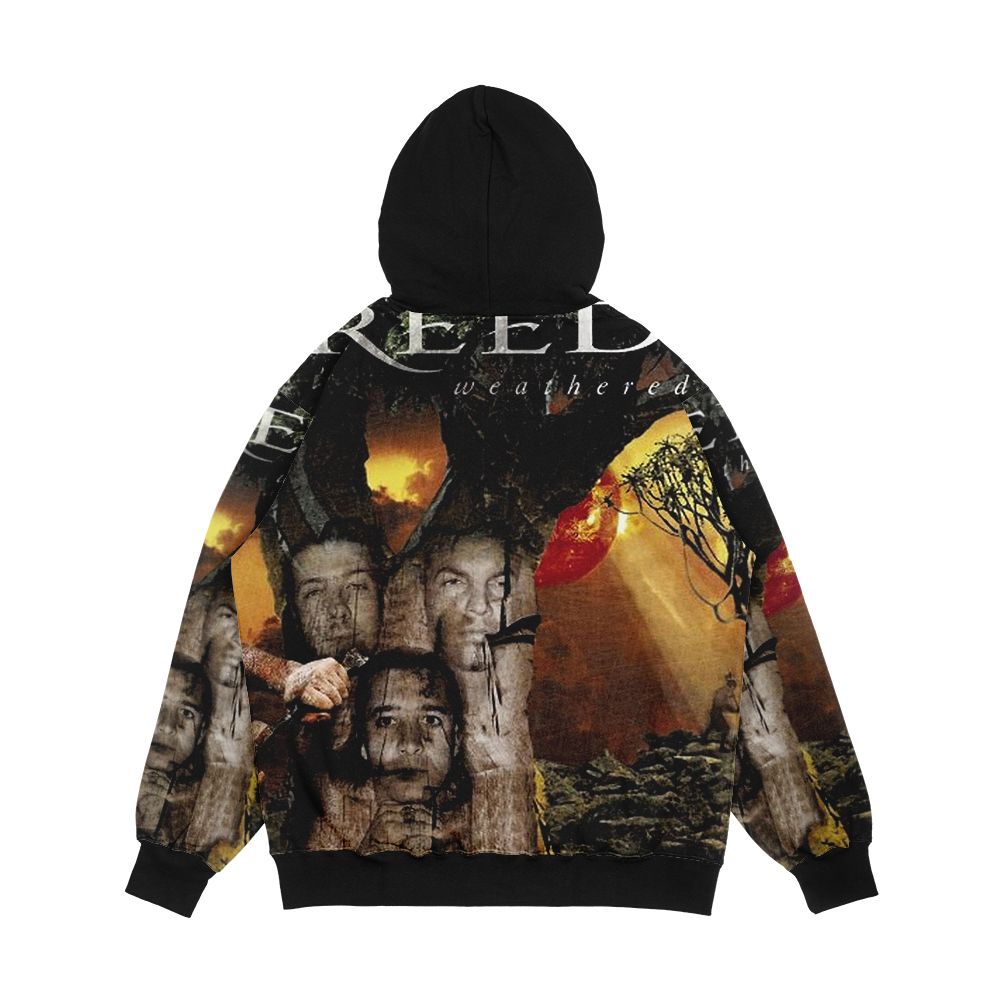 Creed Weathered Men's All-Over-Print Hoodie - Image 2
