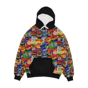 Crisp Packet Montage Men's All-Over-Print Hoodie