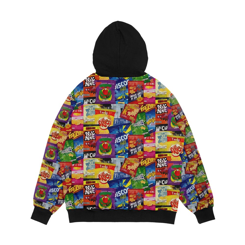 Crisp Packet Montage Men's All-Over-Print Hoodie - Image 2