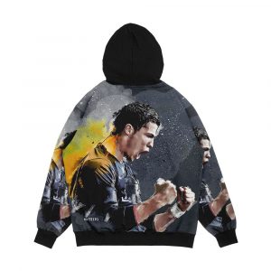 Alternative view of Cristiano Ronaldo Painting Men's All-Over-Print Hoodie