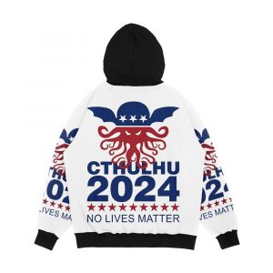 Alternative view of Cthulhu 2024 No Lives Matter Men's All-Over-Print Hoodie