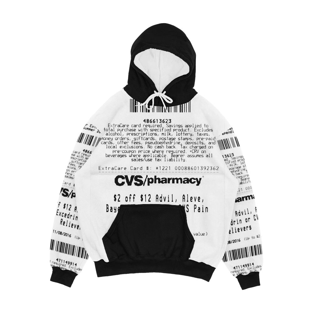 Cvs Receipt Men's All-Over-Print Hoodie