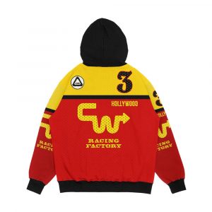 Alternative view of Cw Bmx Racing Mike Miranda No 3 Replica Men's All-Over-Print Hoodie