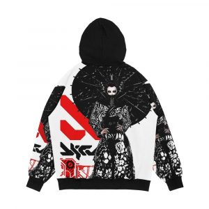 Alternative view of Cyberpunk Geisha Futurist Urban Style Men's All-Over-Print Hoodie