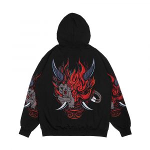 Alternative view of Cyberpunk Oni Demon Men's All-Over-Print Hoodie