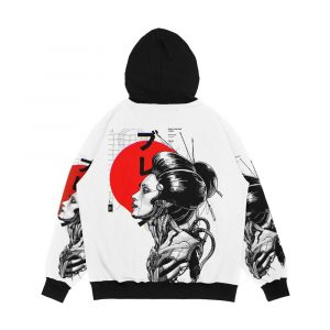 Alternative view of Cyberpunk Vaporwave Japanese Men's All-Over-Print Hoodie