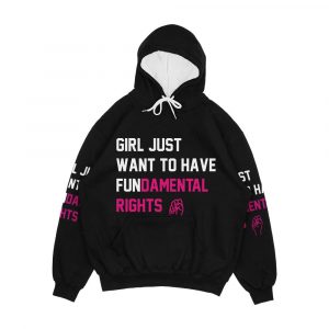 Cyndi Lauper s Official Girls Just Want To Have Fundamental Rights Men's All-Over-Print Hoodie