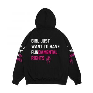 Alternative view of Cyndi Lauper s Official Girls Just Want To Have Fundamental Rights Men's All-Over-Print Hoodie