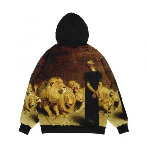 Alternative view of Daniel In The Lions Den Men's All-Over-Print Hoodie
