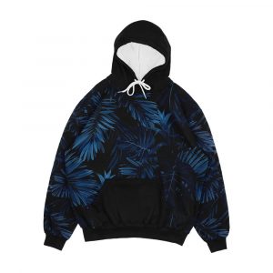 Dark Indigo Tropical Men's All-Over-Print Hoodie