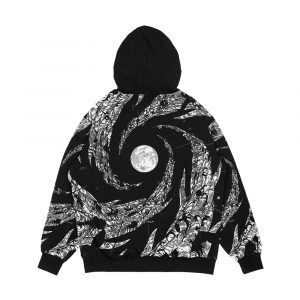 Alternative view of Dark Moon Rain And Trees Men's All-Over-Print Hoodie