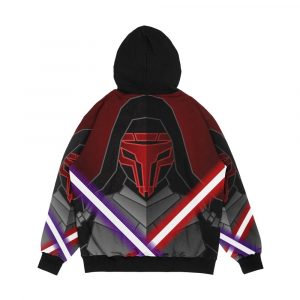 Alternative view of Dark Warrior Men's All-Over-Print Hoodie