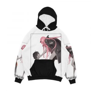 Darling In The Franxx Hiro And Zero Two Logo Men's All-Over-Print Hoodie