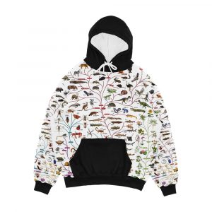 Darwinian Evolution Tree Of Life Men's All-Over-Print Hoodie