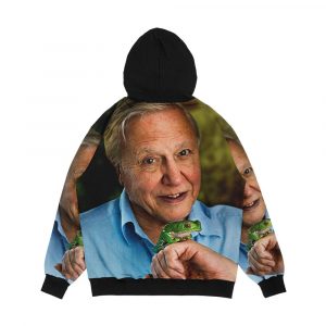Alternative view of David Attenborough All Over Print Men's All-Over-Print Hoodie