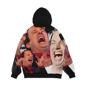 Alternative view of David Mitchell Hysterical Laugh Men's All-Over-Print Hoodie