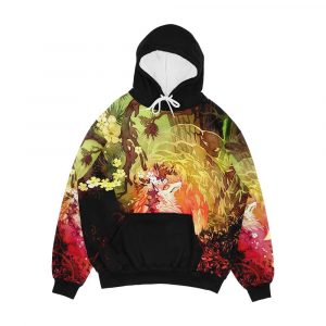 Dawnsing Wood Fox In Watercolor Men's All-Over-Print Hoodie