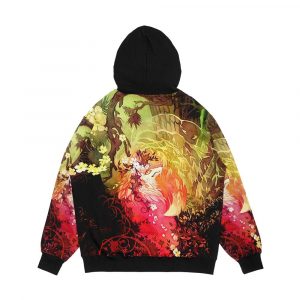 Alternative view of Dawnsing Wood Fox In Watercolor Men's All-Over-Print Hoodie