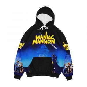 Day Of The Tentacle Maniac Mansion High Contrast Men's All-Over-Print Hoodie