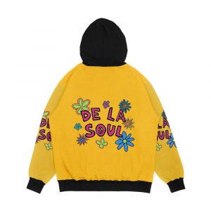 Alternative view of De La Soul Pattern Men's All-Over-Print Hoodie