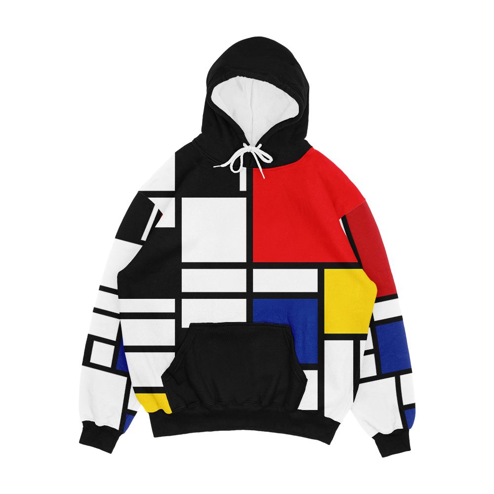 De Stijl 1 Men's All-Over-Print Hoodie