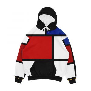 De Stijl 1 Mondrian Inspired Men's All-Over-Print Hoodie