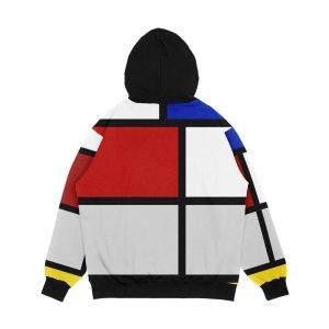 Alternative view of De Stijl Artworks Mondriaan Men's All-Over-Print Hoodie