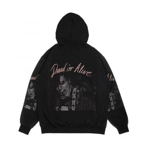 Alternative view of Dead Or Alive Pete Burns Flowers Men's All-Over-Print Hoodie