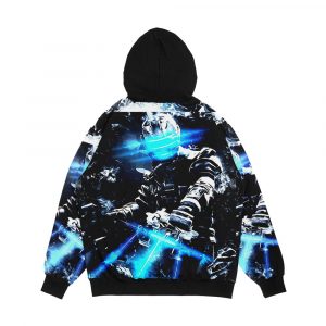 Alternative view of Dead Space White Noise Isaac Men's All-Over-Print Hoodie