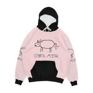 Death Metal Unicorn Crayon Men's All-Over-Print Hoodie