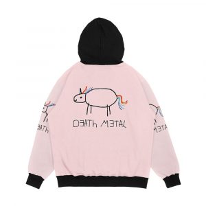 Alternative view of Death Metal Unicorn Crayon Men's All-Over-Print Hoodie
