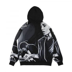 Alternative view of Deborah De Luca Men's All-Over-Print Hoodie