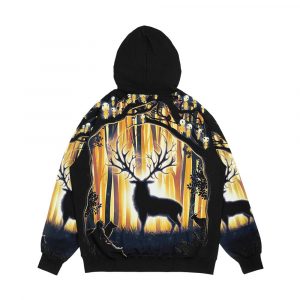 Alternative view of Deer God Master Of The Forest Men's All-Over-Print Hoodie