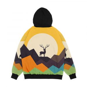 Alternative view of Deer Men's All-Over-Print Hoodie